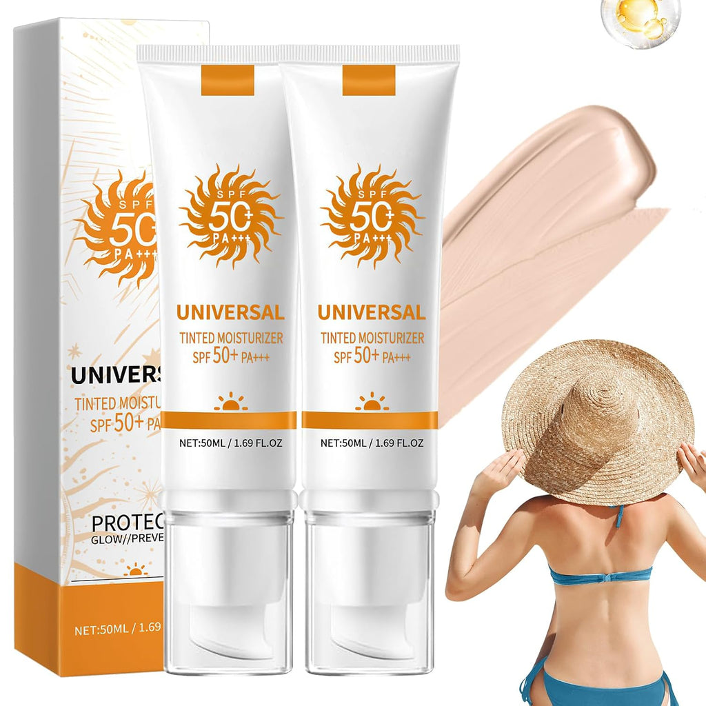 Tinted Sunscreen for Face Moisturizer, Hydrating Sun Essence No Sticky