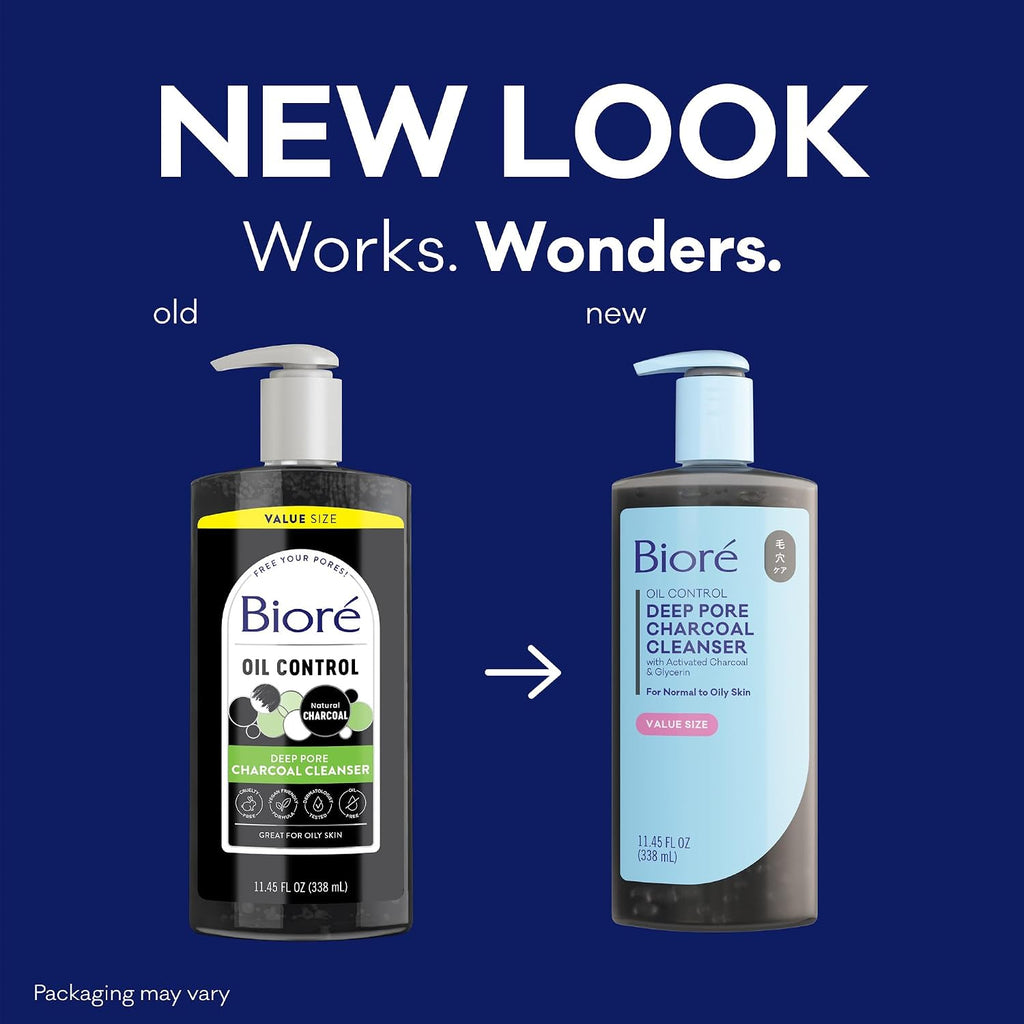 Biore Deep Pore Charcoal Face Wash for Oily Skin