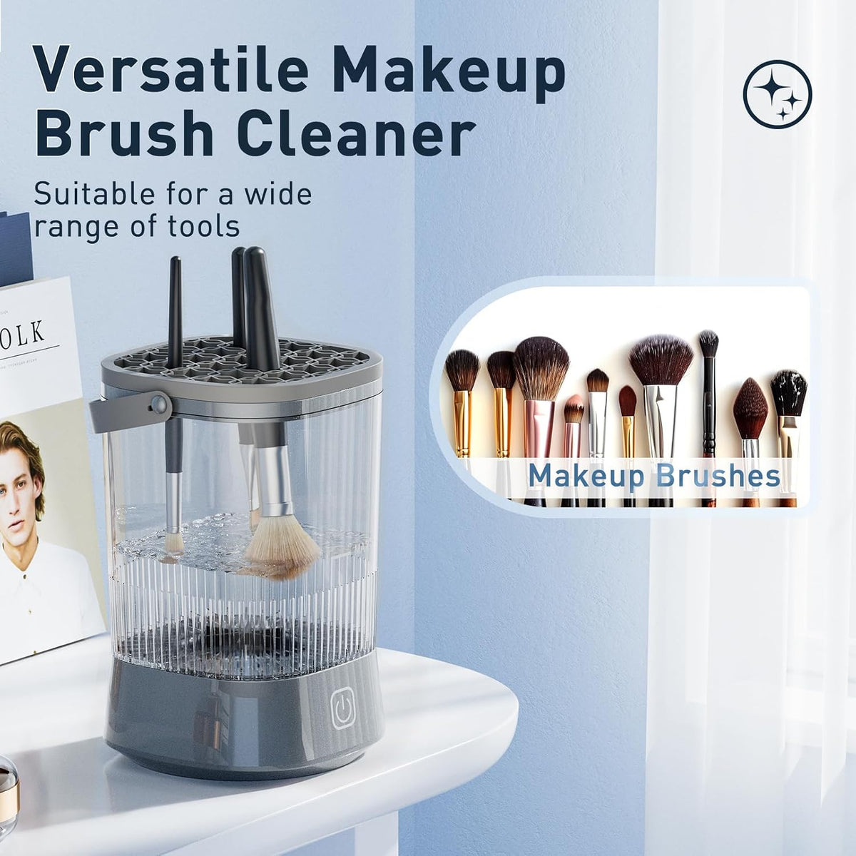 Electric Makeup Brush Cleaner 