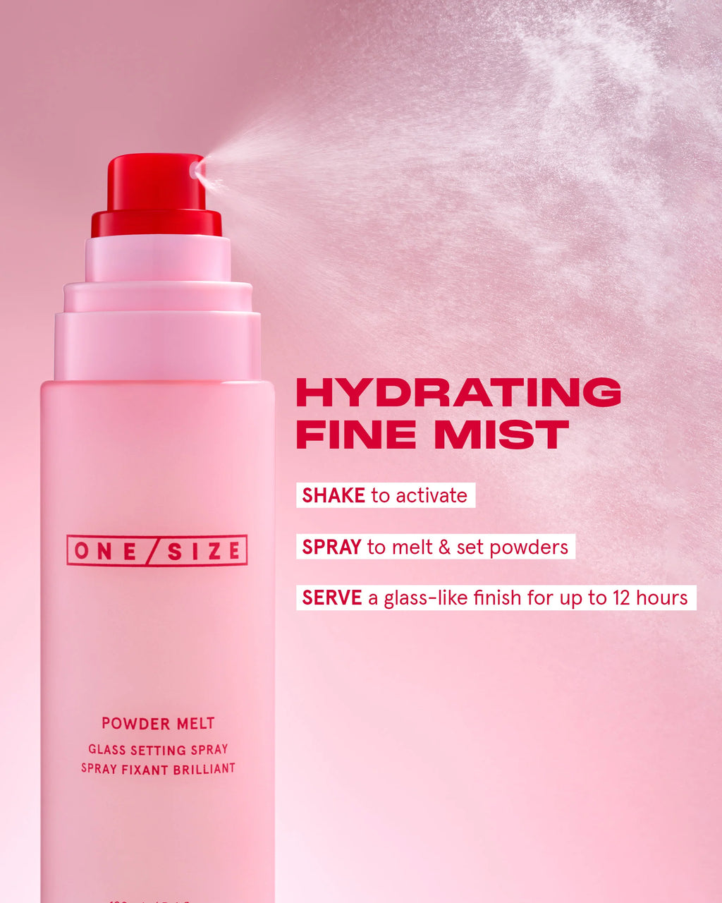Powder Melt Glass Setting Spray