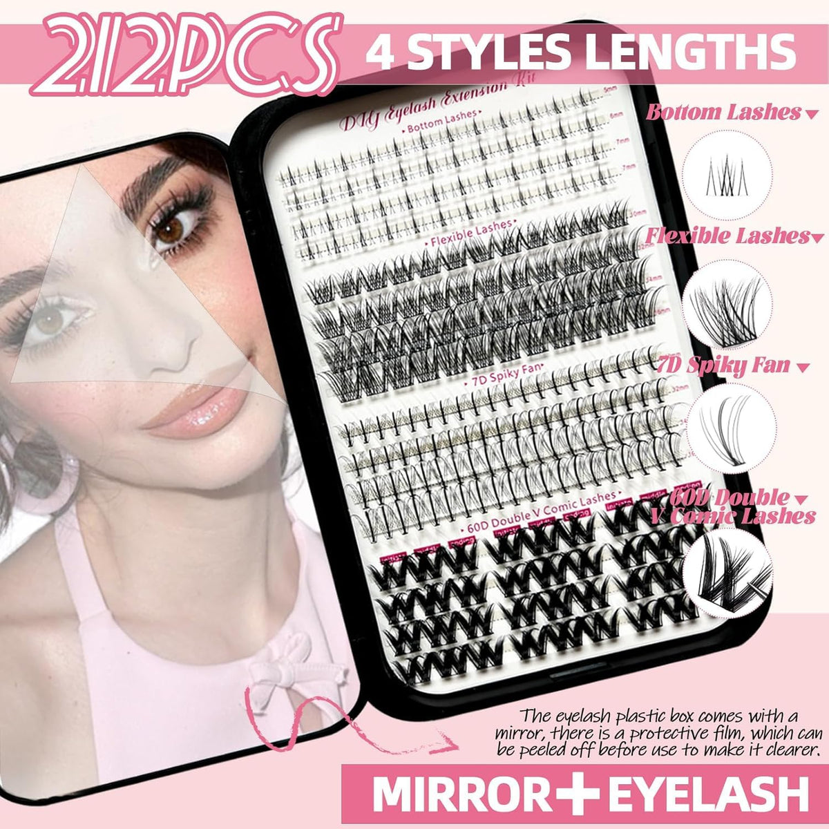DIY Lash Extension Kit 772Pcs 