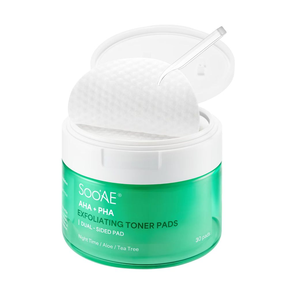 Exfoliating Toner Pads with Tea Tree and Aloe