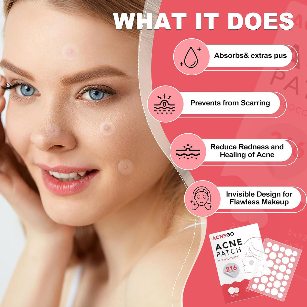 Pimple Patches for Face, Acne Patches Spot Treatment Patch