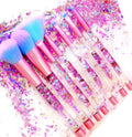 Unicorn Fan Makeup Brush Set Eye Shadow Eyebrow Eye Blender Brush in Set