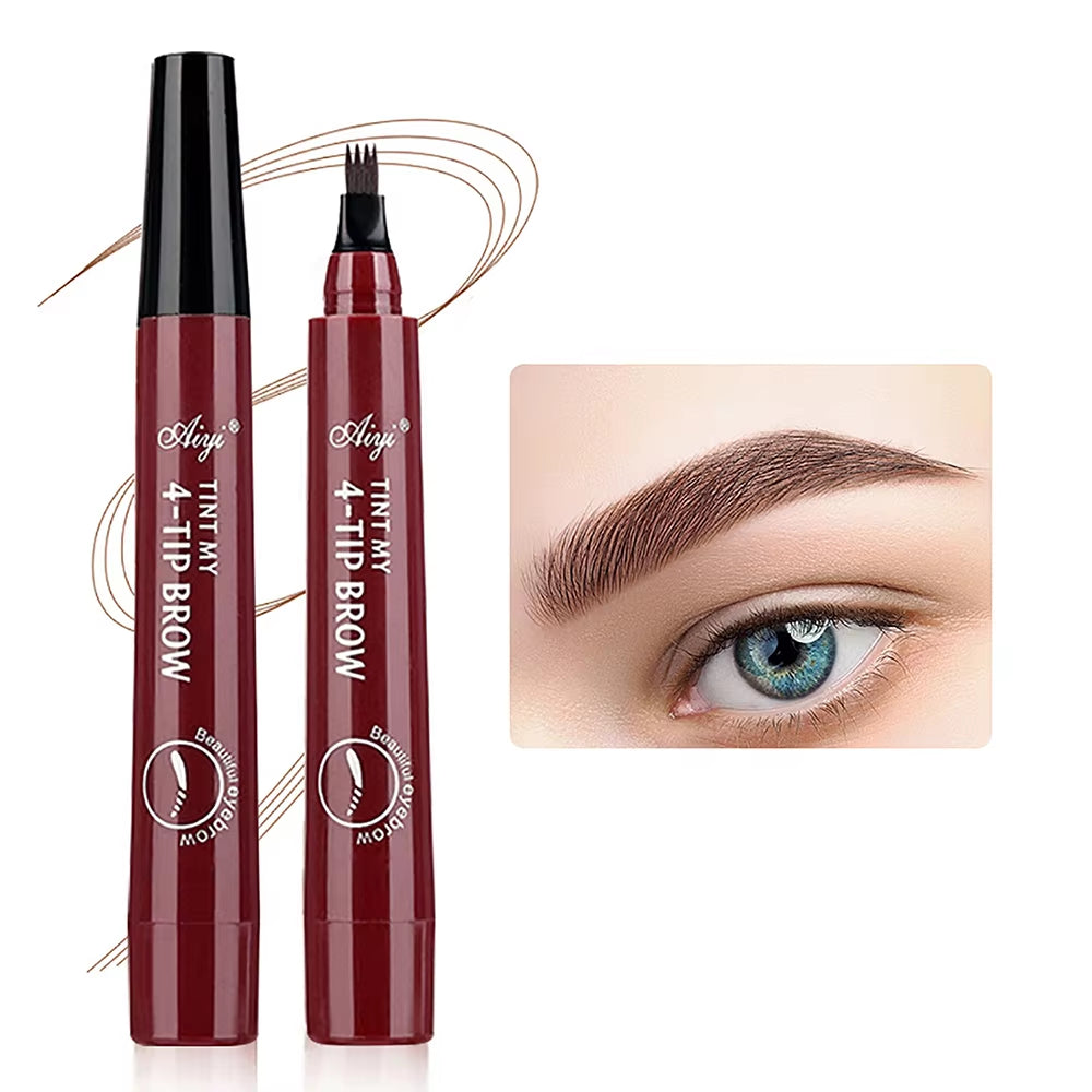 4 Fork Microblading Eyebrow Pencil Waterproof Eyebrow Pencil 