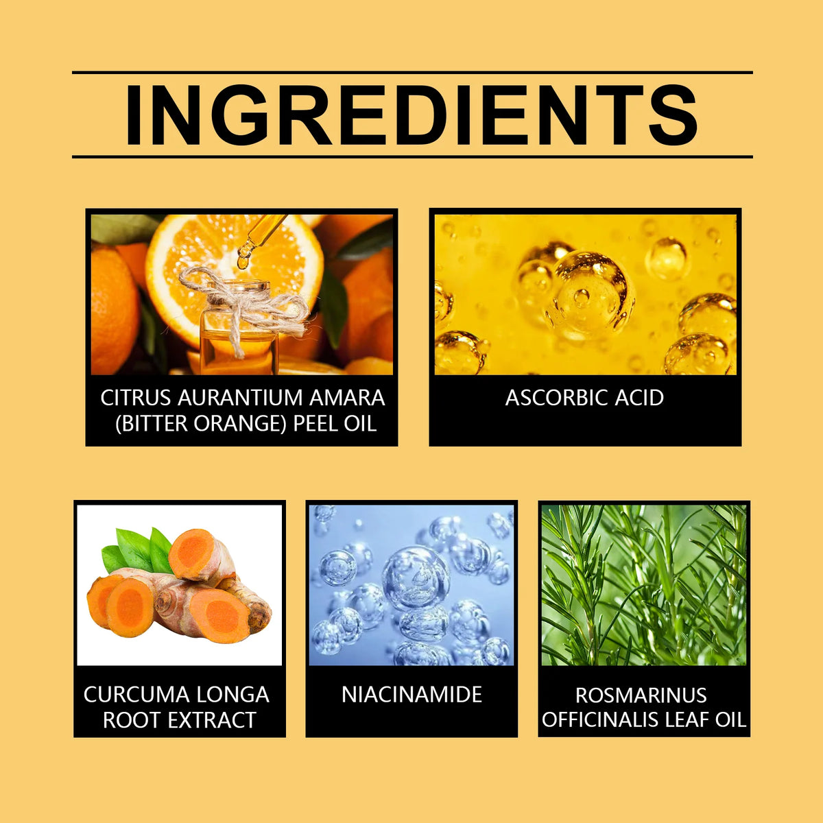 Vitamin C Turmeric Face Oil Hydrating Brightening Skin Texture