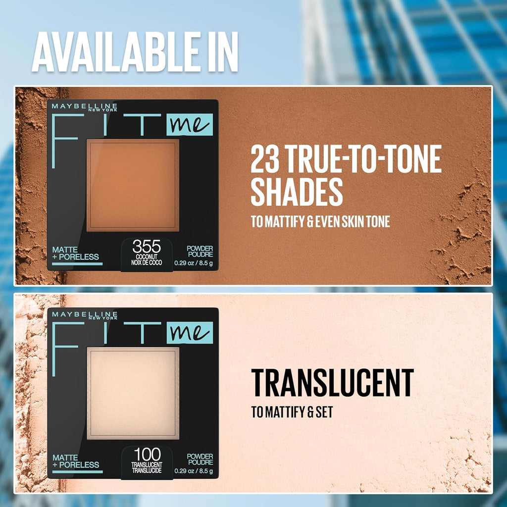 Fit Me Matte + Poreless Pressed Face Powder 